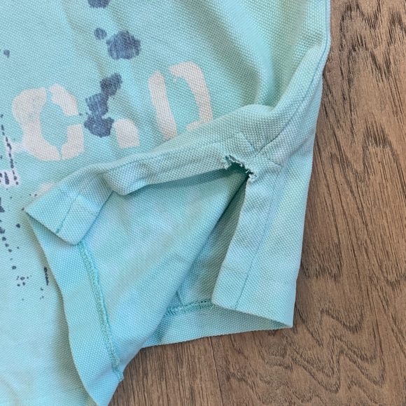 Polo by Ralph Lauren Light Blue Polo with Black Skeletal Graphic Size Large - Picture 10 of 11